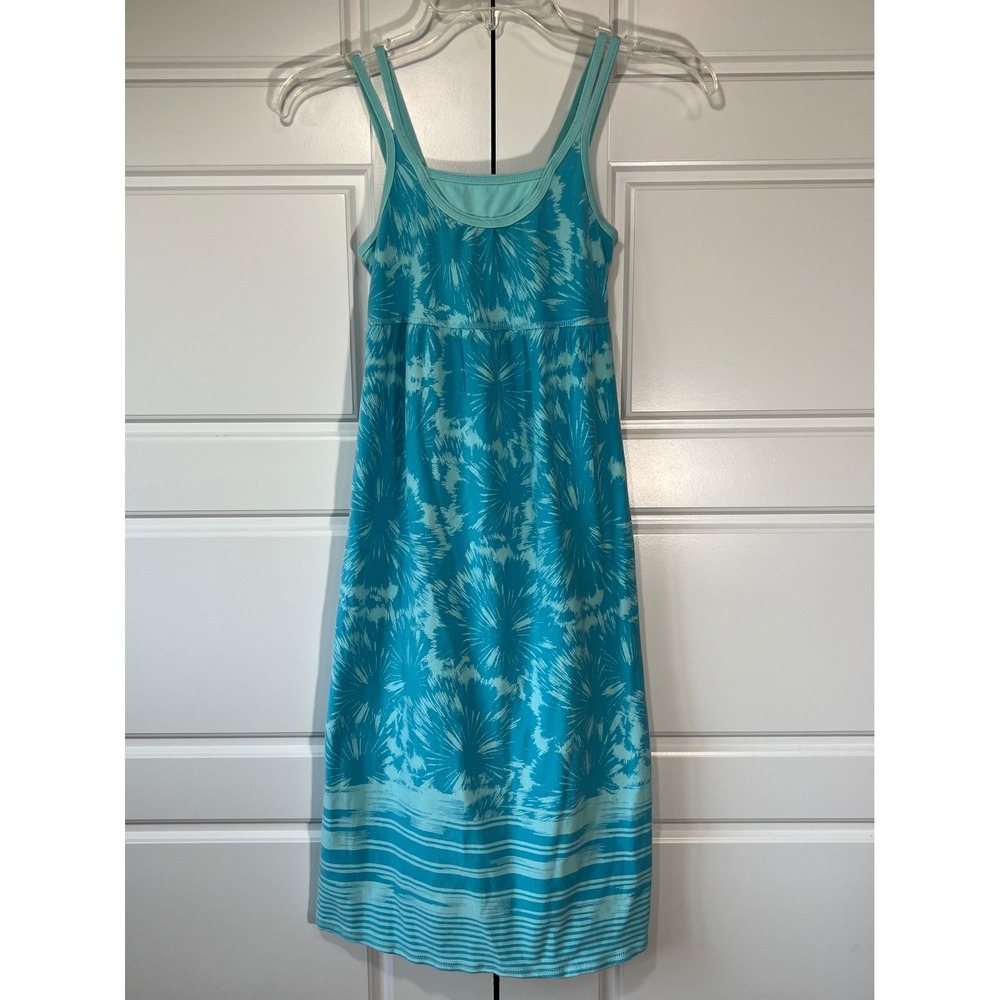 Mossimo Supply Co. Blue Turquoise Sunburst Tank Dress Girl's Size S Casual